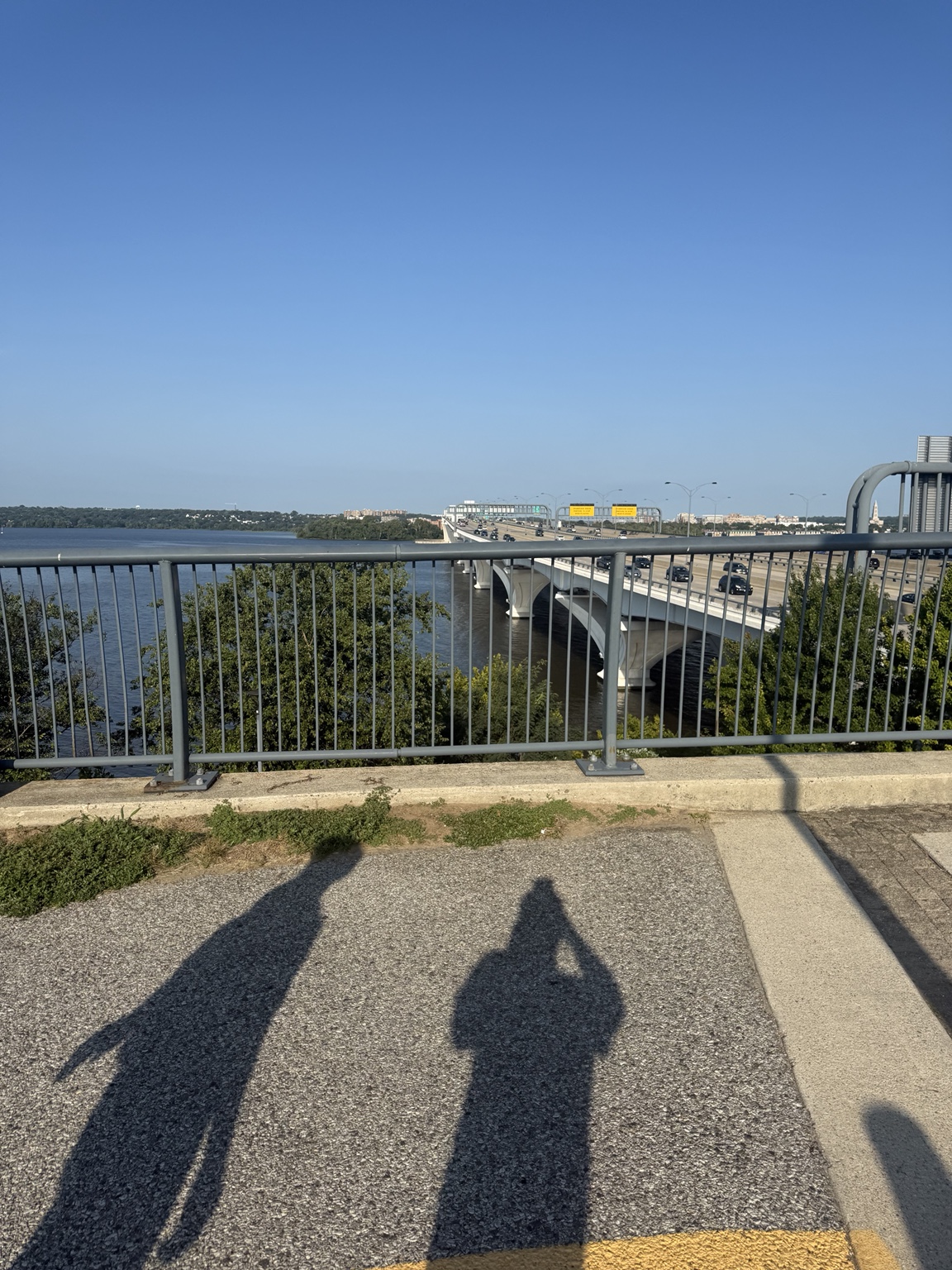 View of the Woodrow Wilson Bridge and Potomac River during the August 29, 2026 She Walks event.